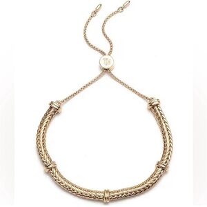 Ralph Lauren Braided Herringbone Slider Bracelet